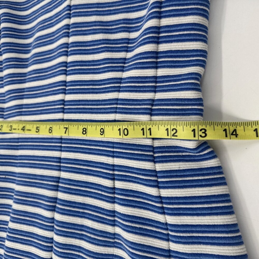 Lilly Pulitzer Dress Womens XS Blue Striped Ottoman Bree Stretch Casual Vacation - Picture 10 of 12